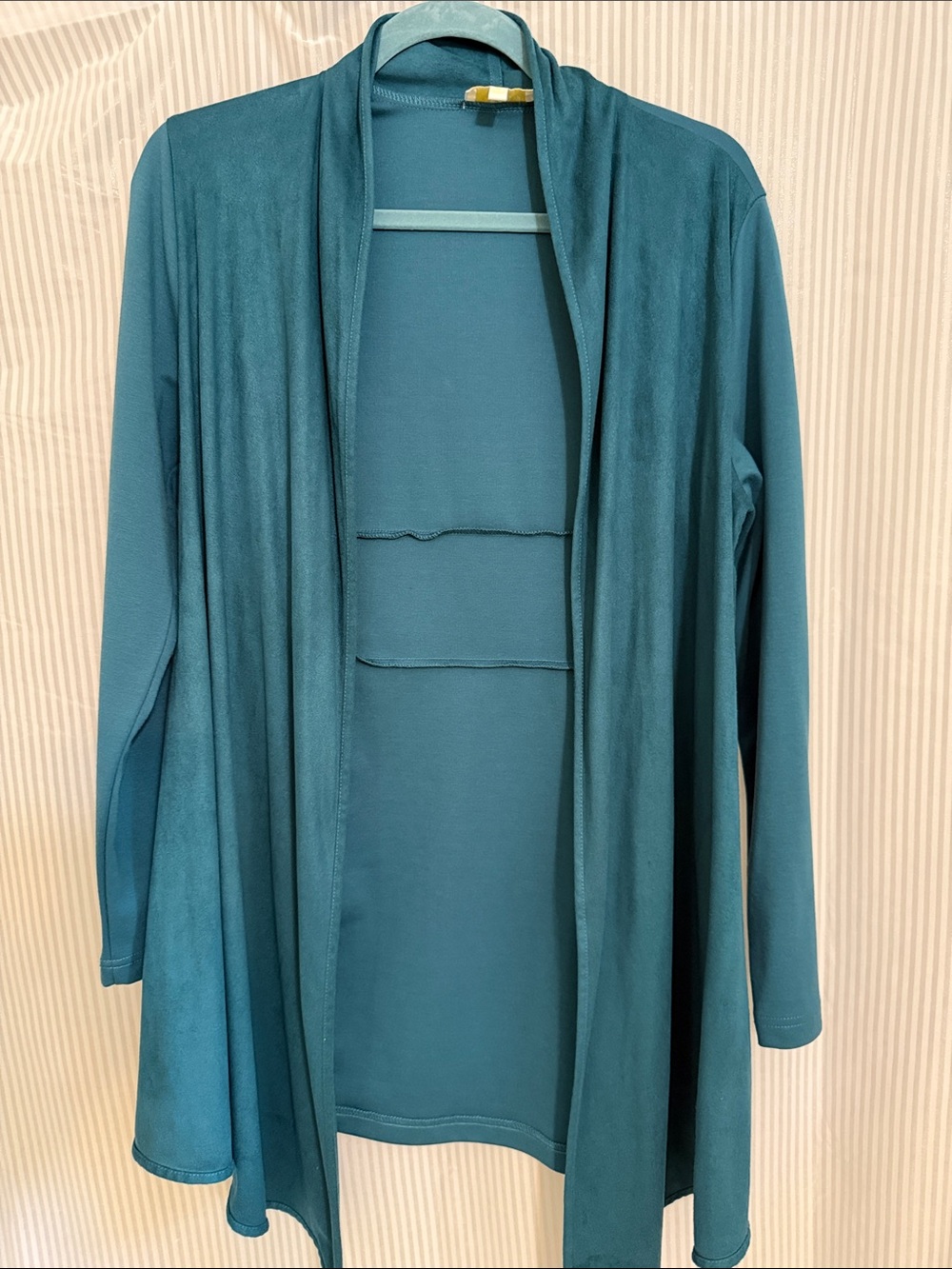Liz Lange Teal Jersey Open Cardigan